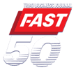 Fast 50 Logo 109x100 white