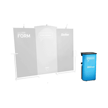 Arrive case for Myriad popup trade show exhibit transportation professional events