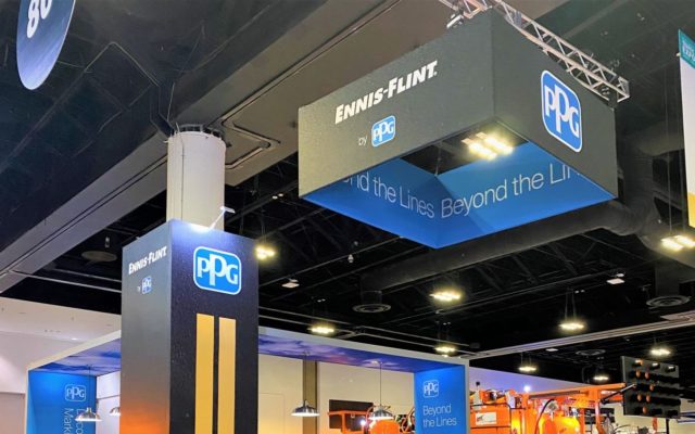 PPG and Ennis Flint co-branded trade show exhibit - featured