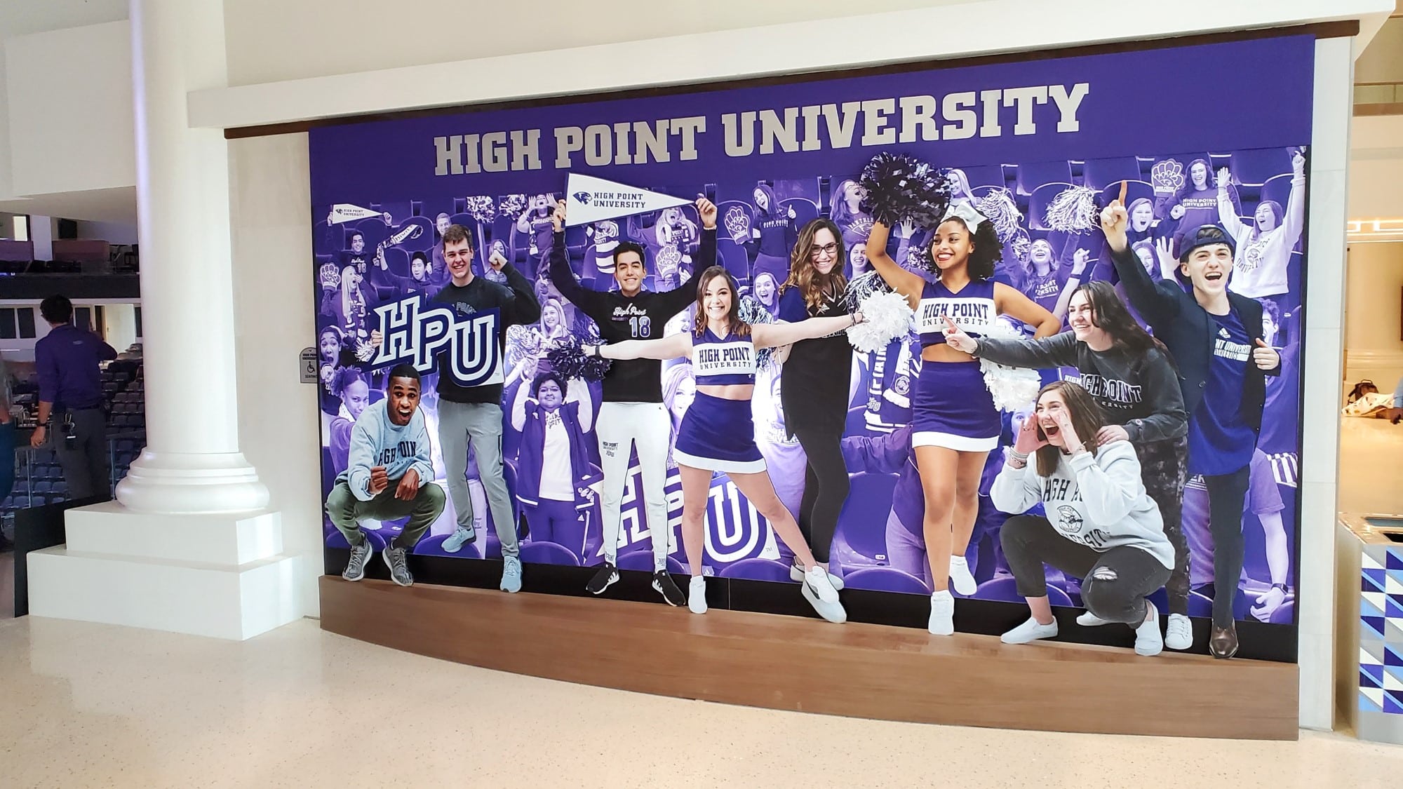 High Point University Arena Entry Wall 2