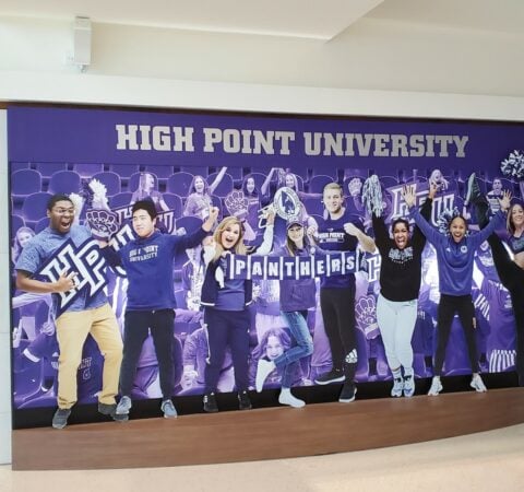 High Point University Arena Entry Wall