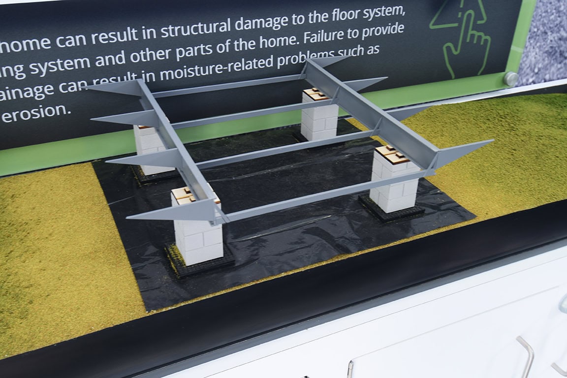Miniature model for construction inspector training