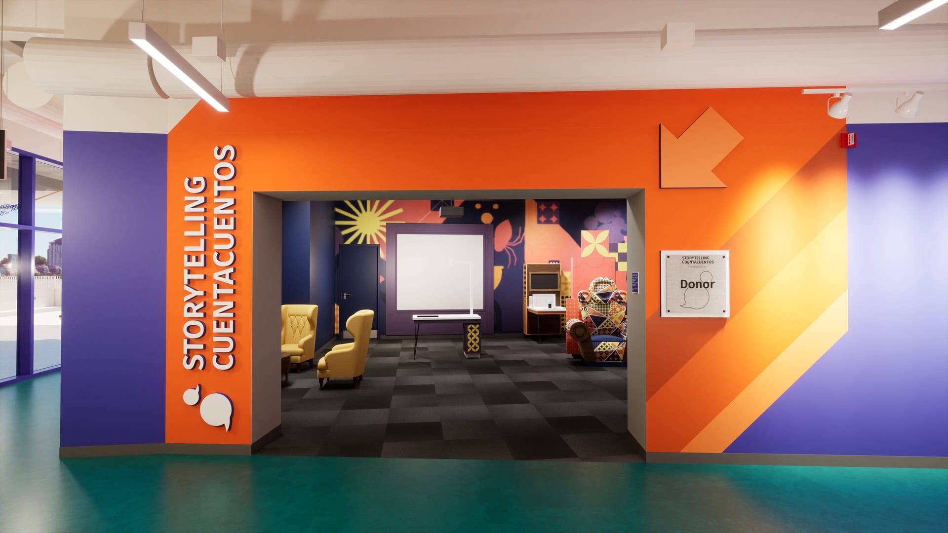 Kaleideum museum - storytelling entrance