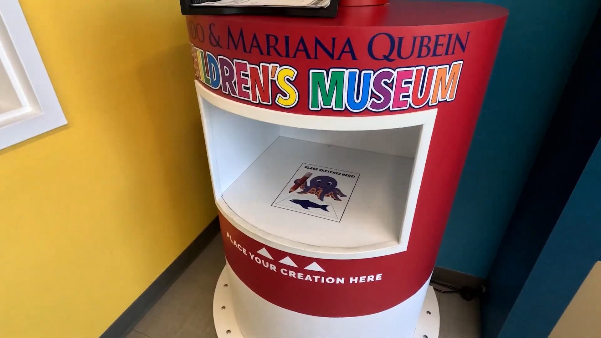 Sketch a Fish Qubein Museum - buoy drum drawing scanner