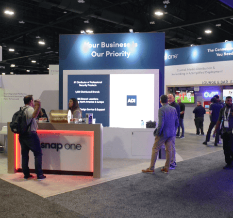 ADI - Snap One exhibit designed by Holt Experiential.
