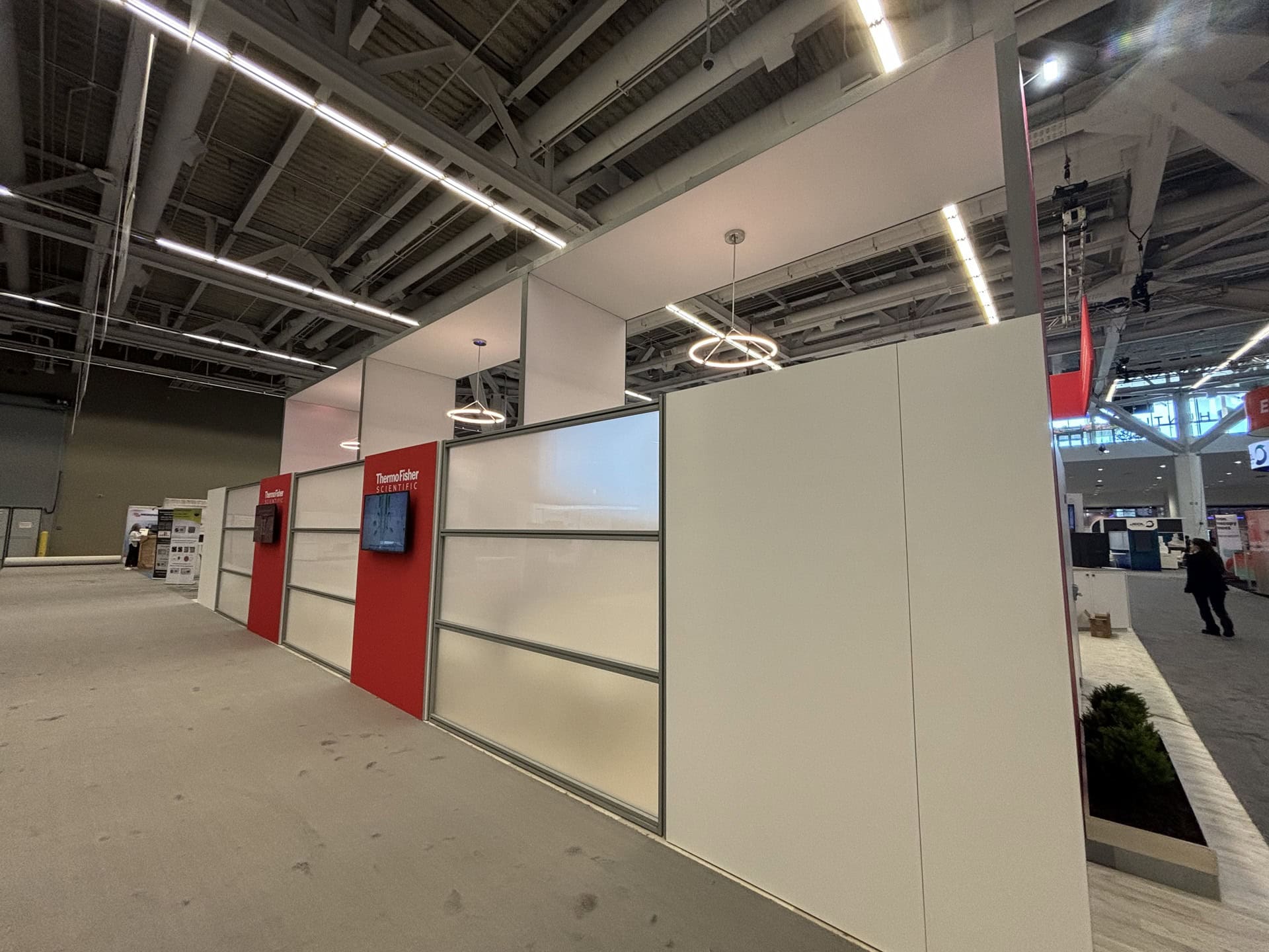 TFS 50 x 50 trade show exhibit at M&M 2024 - back side wall