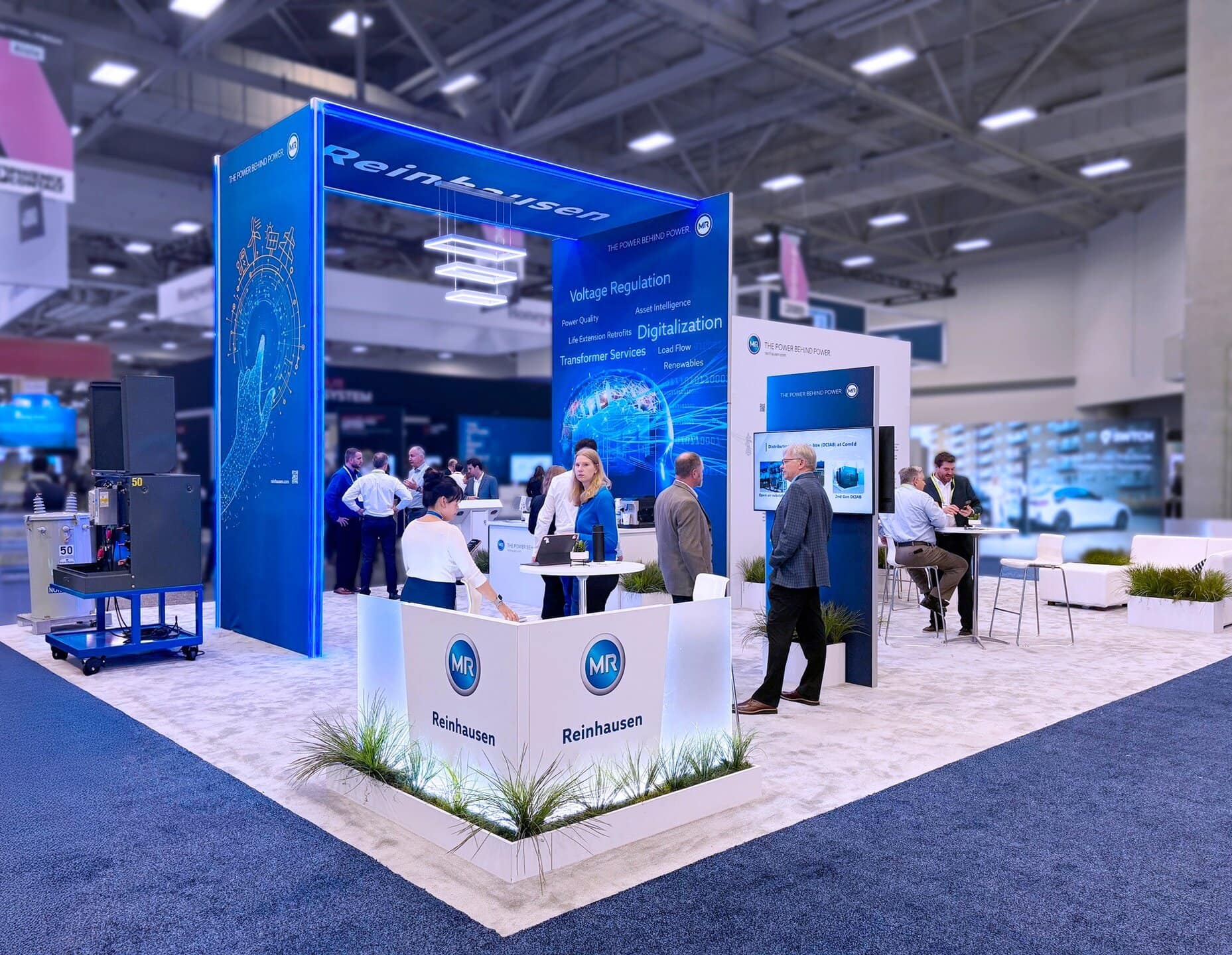 Advanced power and digitalization exhibit at Holt Experiential trade show.