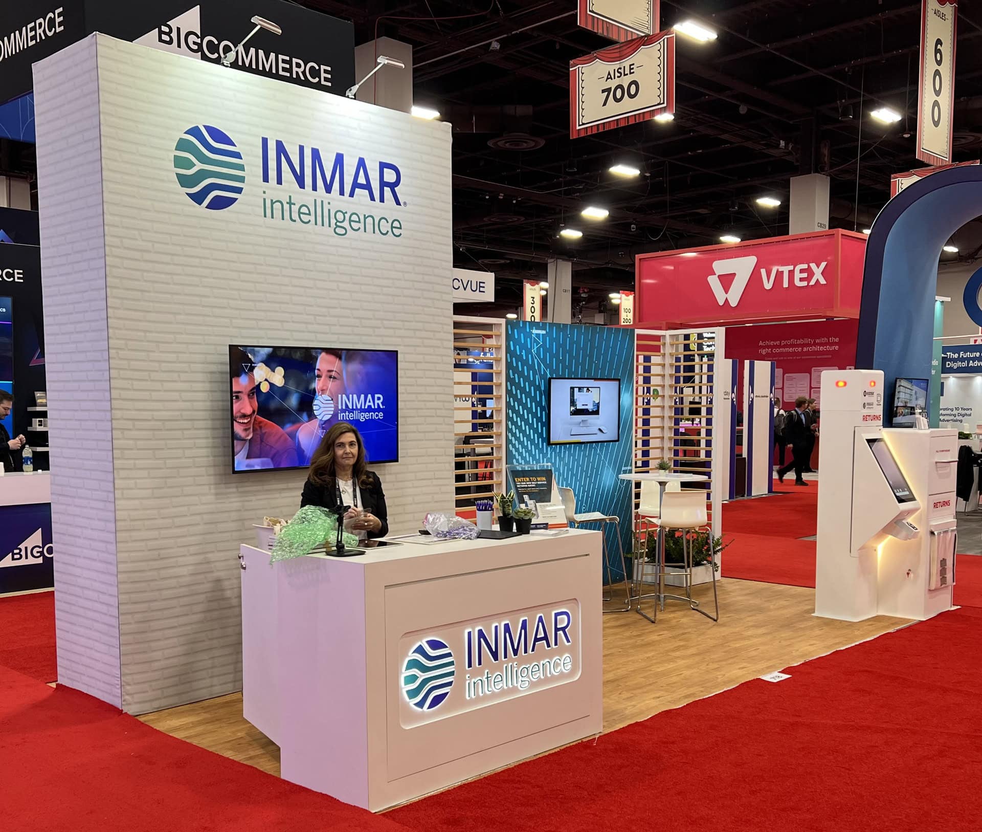 Inmar 10x20 island at ShopTalk 2023 in Las Vegas - front