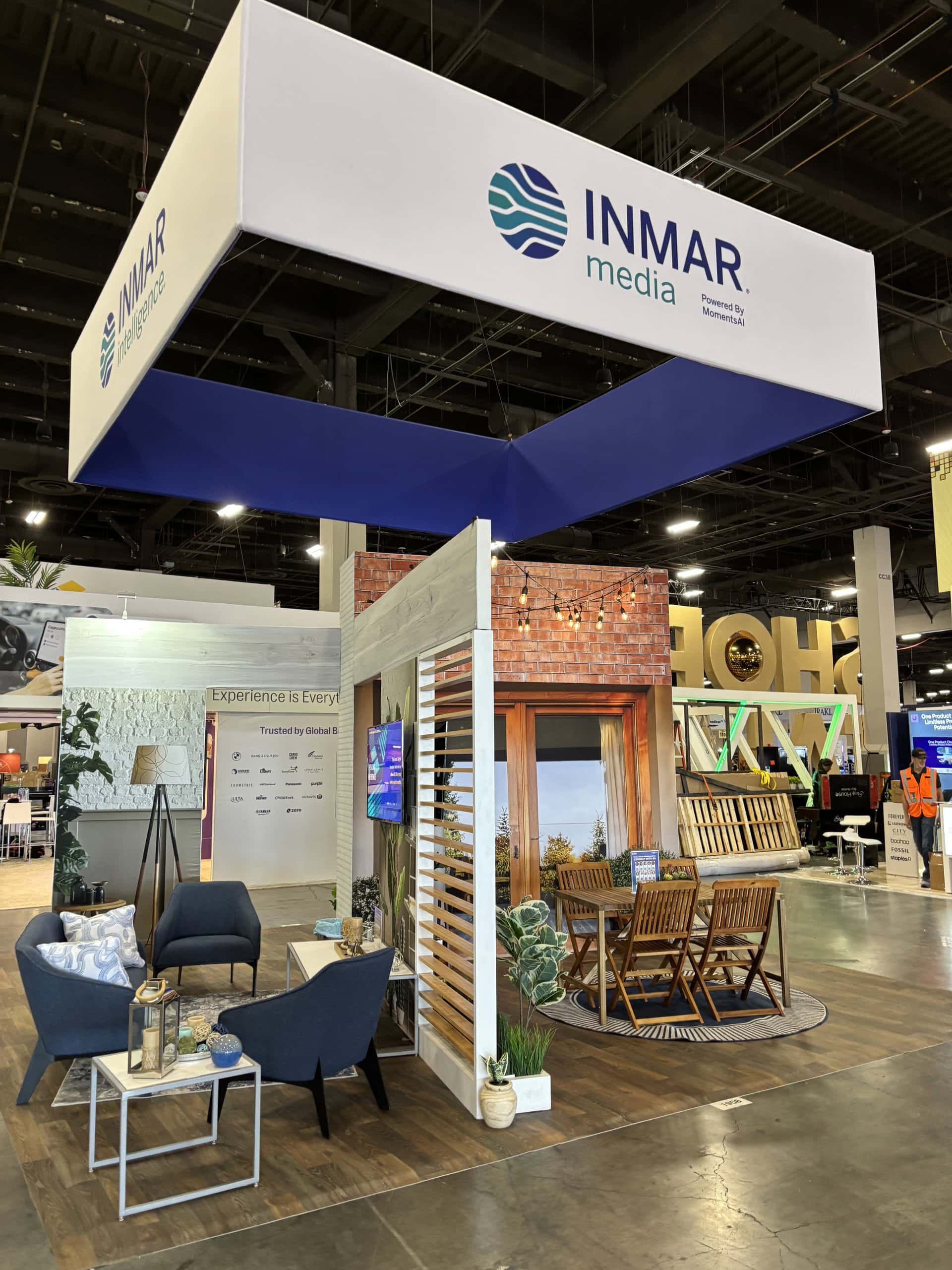 Inmar Media 20x20 at ShopTalk Spring 2025 with multiple experiential vignettes