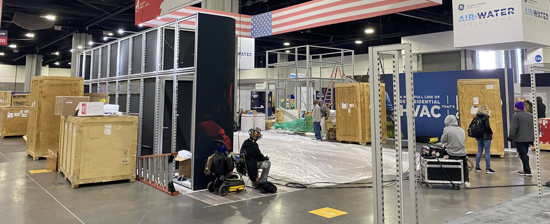 Innovative experiential trade show booth construction by Holt Experiential at a major industry event.