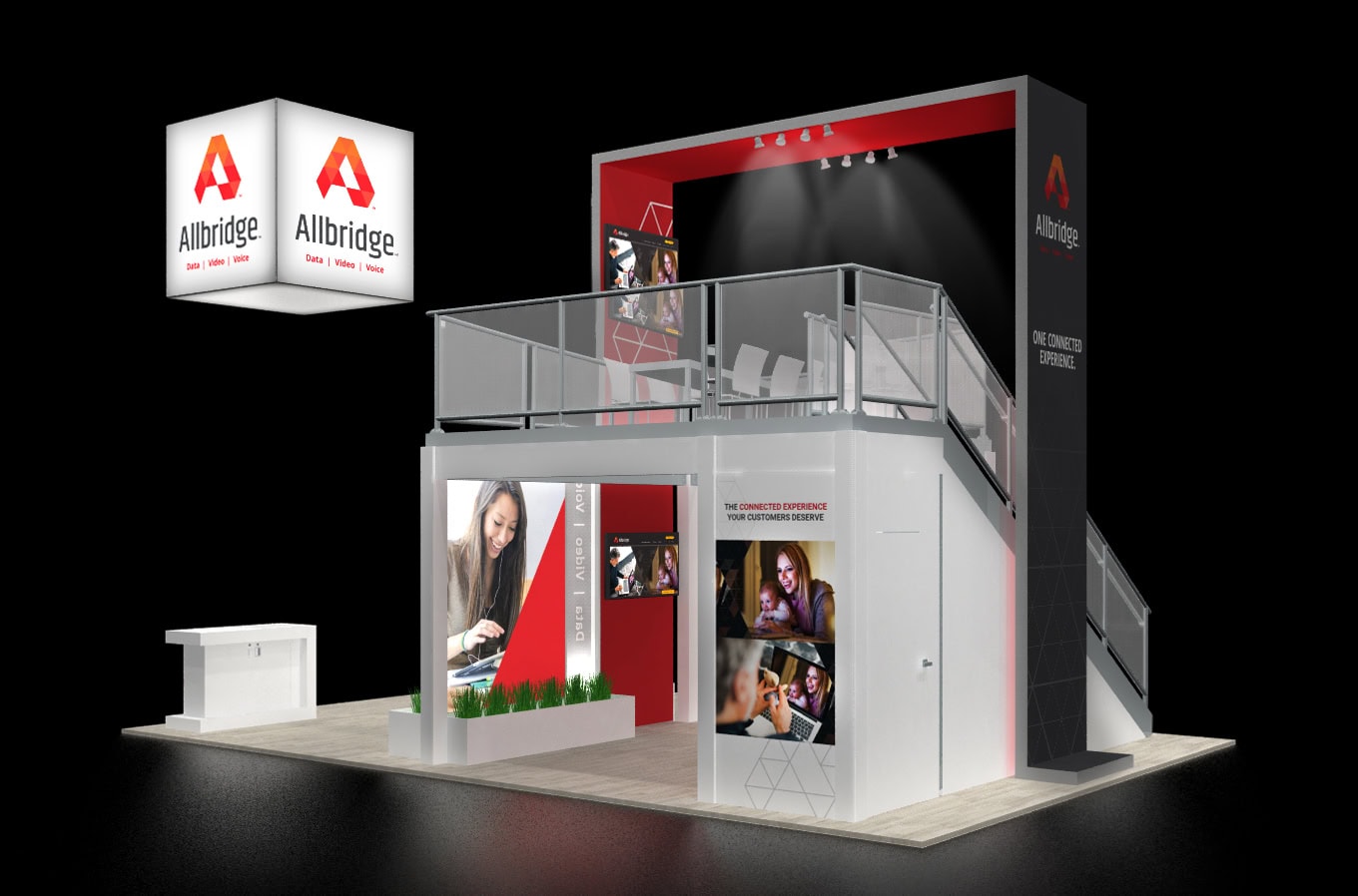 Allbridge Double Deck Trade Show Exhibit