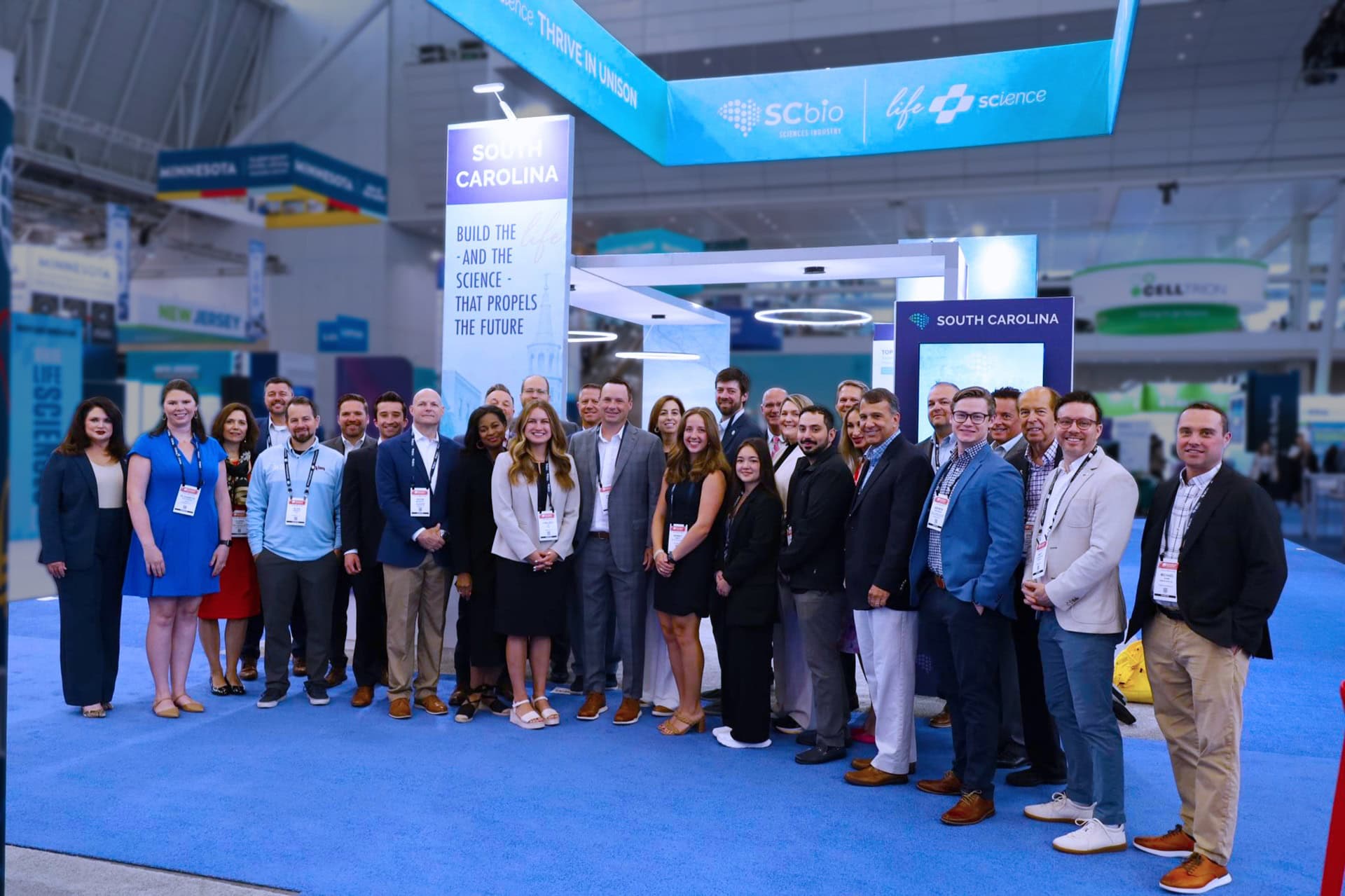 SCbio 20x50 trade show exhibit BIO 2025 - all booth staff