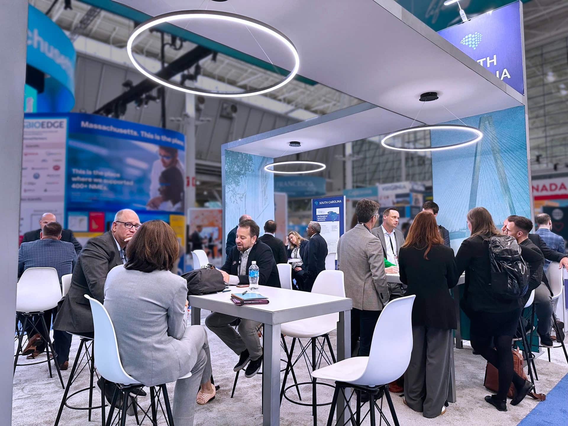 SCbio 20x50 trade show exhibit BIO 2025 - under the bridge meetings
