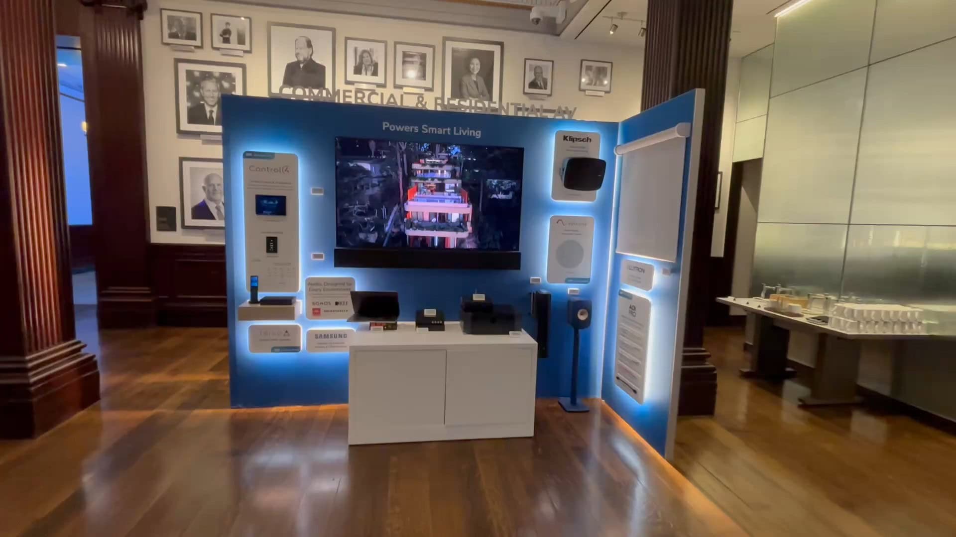 ADI Investor Day special event at NYSE July 14 2026 - Commercial and Residential AV wall in room